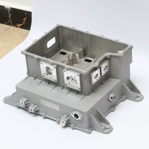 Custom Aluminum Alloy Die Casting Motor Controller Housing Motor End Cover para sa Electric Vehicle