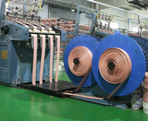 Lifting belt weaving machine for jumbo bag belt