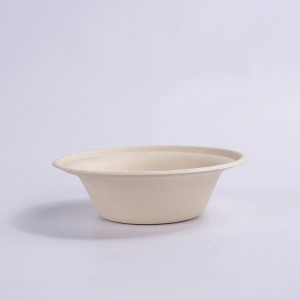 100% Compostable 12 oz. Paper Wide Bowl, Heavy-Duty Disposable Bowls, Eco-Friendly Natural Unbleached Bagasse, Hot or Cold Use, Biodegradable Made of SugarCane Fibers