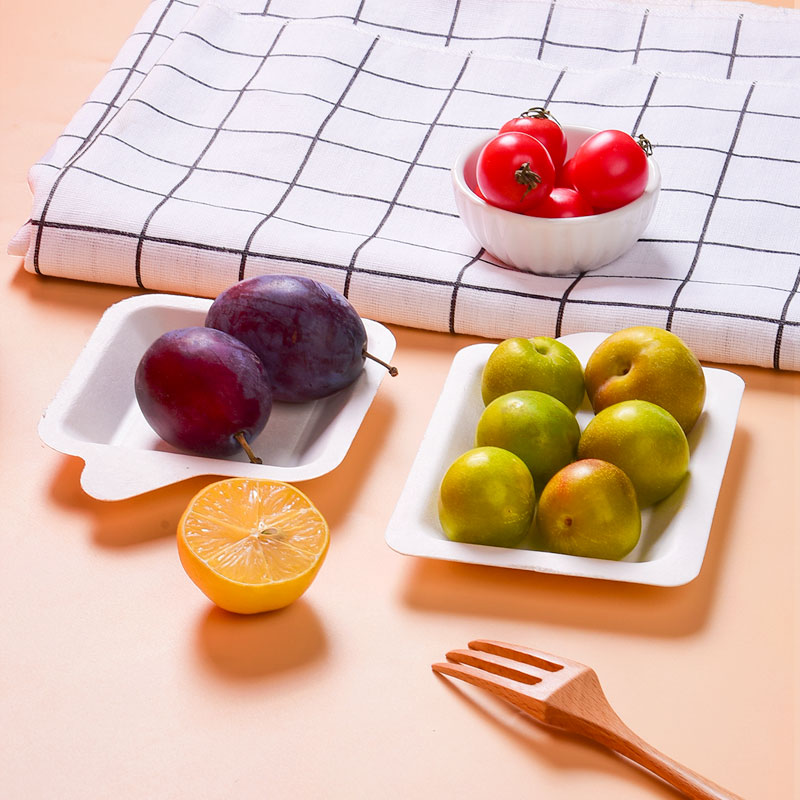 Hot Selling for Food Tray - Eco-Friendly 6*4 Inch Paper Dessert Tray – Natural Disposable Bagasse Plate – Perfect for Serving Appetizers, Snacks, and Desserts, Creating Charcuterie Tra...