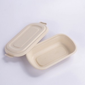 High Quality for Biodegradable Sugarcane Box - 1000ml  Bagasse Takeout Containers, Biodegradable Eco Friendly Take Out To Go Food Containers with Lids for Lunch Leftover Meal Prep Storage, Microwa...