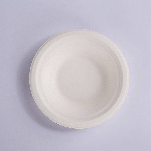 Factory wholesale Biodegradable Oval Bowls - 100% Compostable 400ml Paper Round Bowls PET lid, Heavy-Duty Disposable Bowls, Eco-Friendly Natural Bleached Bagasse, Hot or Cold Use, Biodegradable Ma...