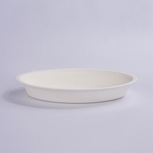 100% Compostable 26 oz Paper Takeaway Salad Oval Bowls PET Lid, Heavy-Duty Disposable Bowls, Eco-Friendly Natural Bleached Bagasse, Hot or Cold Use, Biodegradable Made of SugarCane Fibers