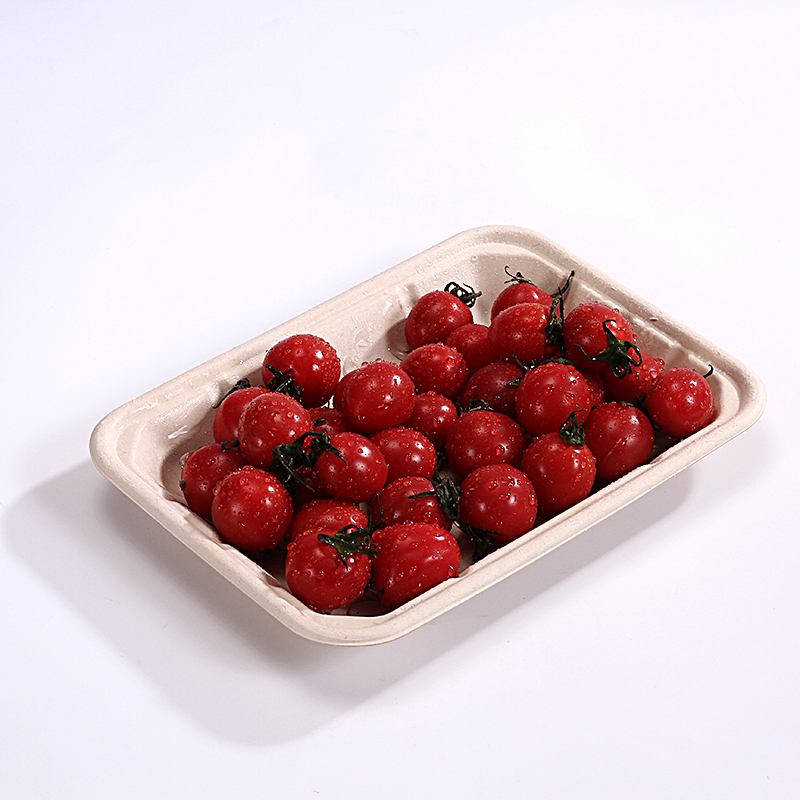 Special Design for Biodegradable And Compostable Food Tray - 8*5.5 INCH Compostable Heavy-Duty Disposable Food BBQ Fruit Tray, Microwave Paper Plates Waterproof and Oil-Proof Heavy Duty Trays, 100...
