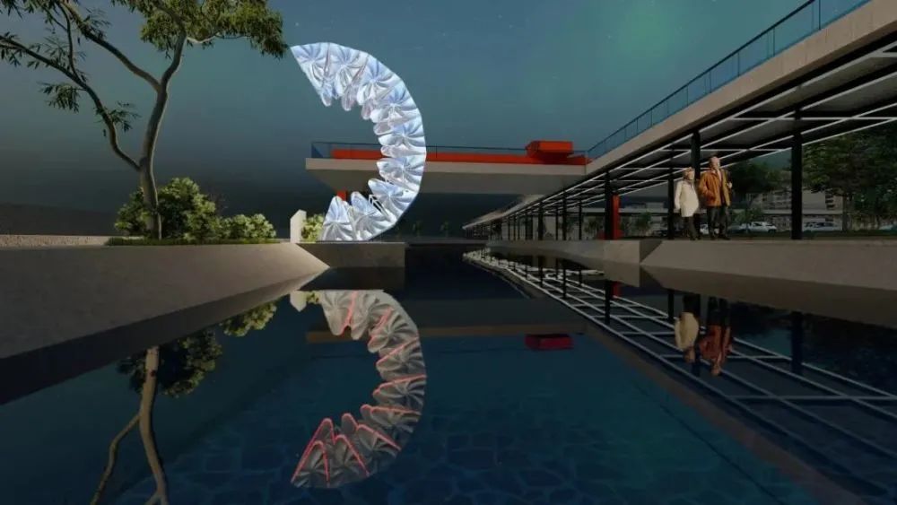 3D printing bridge uses environmentally friendly material carbonated polyester