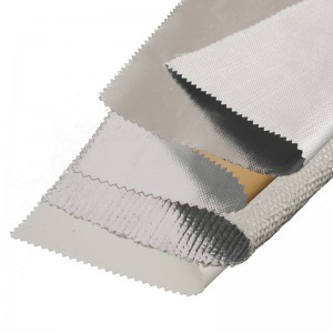 Manufactory Aluminum Foil Cloth Flame Retardant Glass Fiber Cloth Aluminum Foil Coating for Thermal Barrier