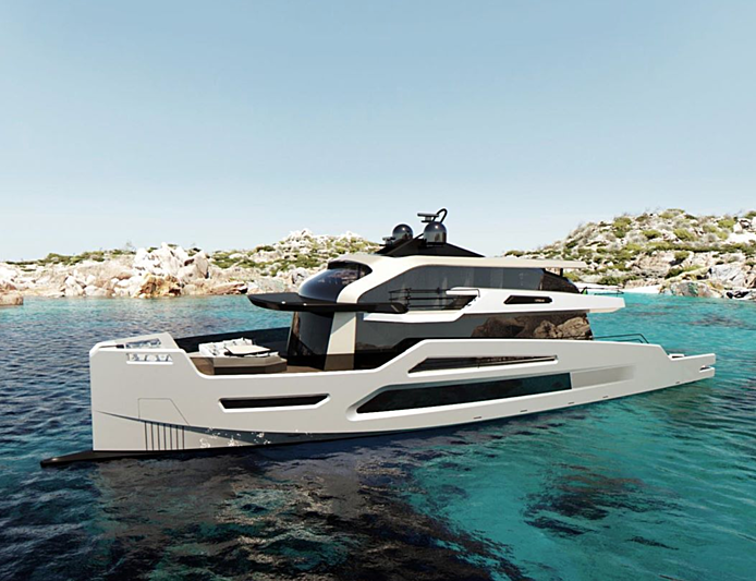 The first 38-meter composite yacht will be unveiled this spring, with glass fiber vacuum infusion molding