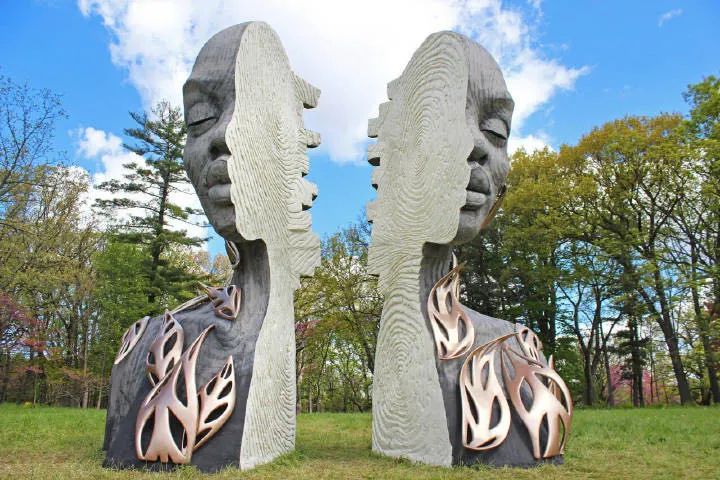 Appreciation of Fiberglass Sculpture: Highlight the relationship between man and nature