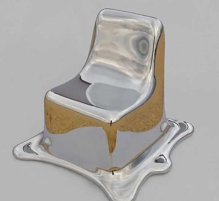 Glass fiber reinforced polymer creates a “melted chair”