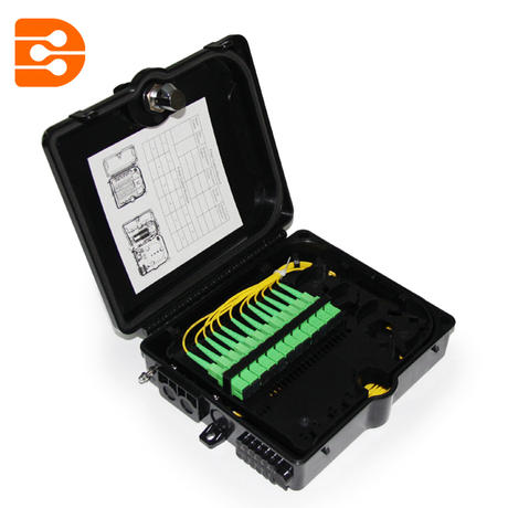 12 Cores Outdoor Wall-mounted Fiber Optic Distribution Box