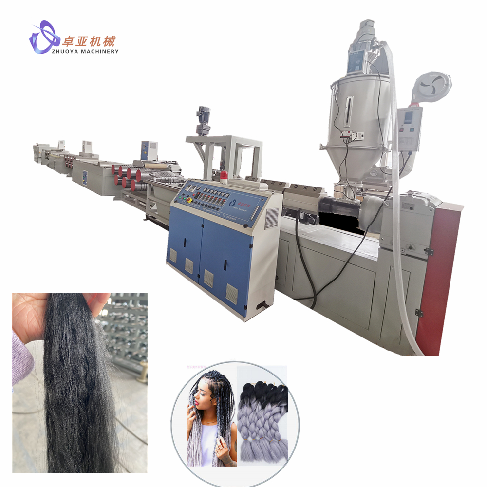 Fake hair fiber production machine