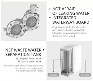 Kilang dispenser air dengan membran ro Automatik Air Panas dan biasa