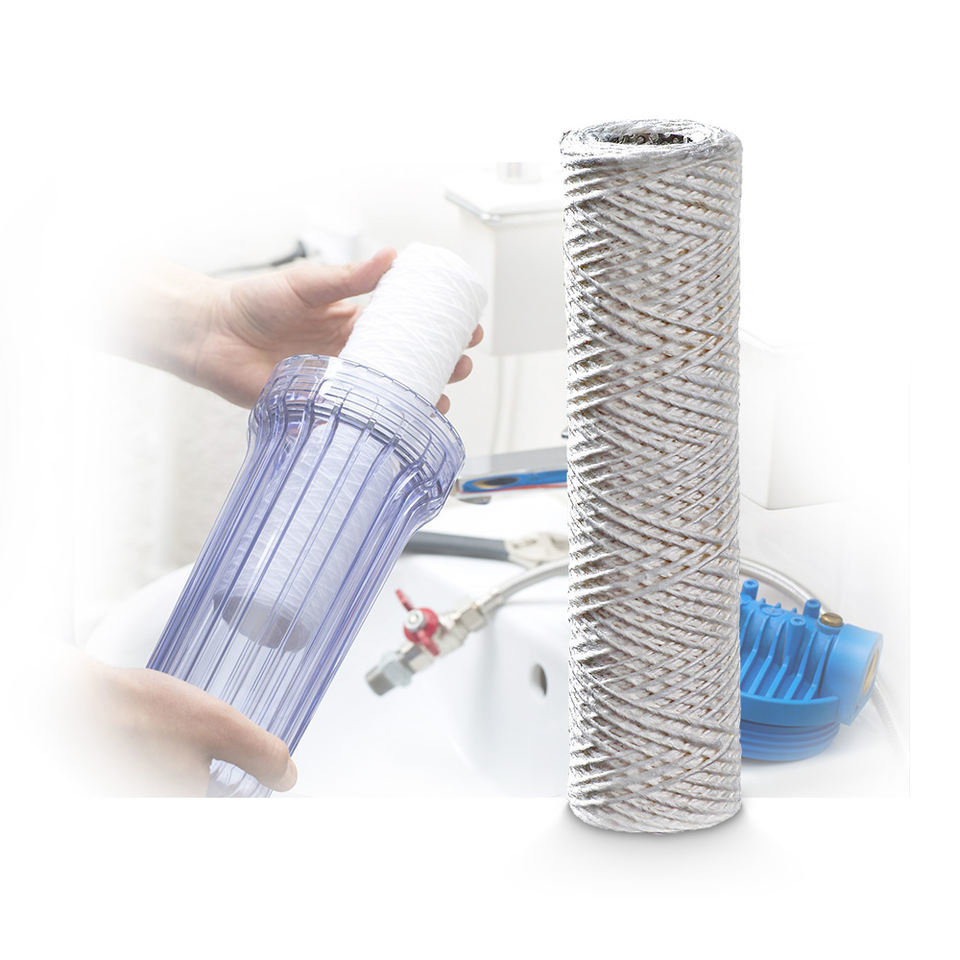 polypropylene yarn pp core string wound water filter cartridge
