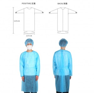 High Quality for China Disposable AAMI PB70 Level 3/En13795 Sterile or Non Sterile SMS45GSM Enhanced/Reinforced Surgical Gown