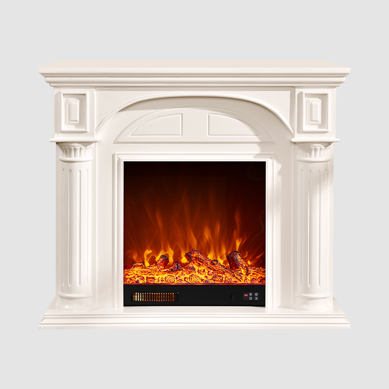 47.2″ White Fireplace Mantel-120x33x102cm