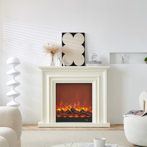 Étagère minimaliste blanche en bois de cheminée d'ODM E0 qui respecte l'environnement d'approvisionnement