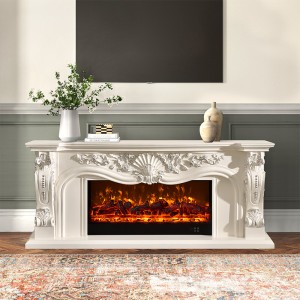 Living Room Freestanding Modern Mdf Fireplace Surround with Electric Fire
