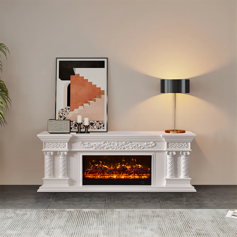 Artificial Electric Fireplace Media Center Console for Living Room