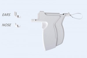 Dubbel flits-piercingpistool Automatisch Steriel Veiligheid Hygiëne Gebruiksgemak Persoonlijk Zacht