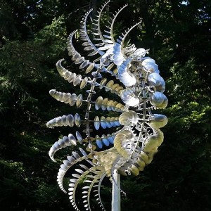 Stainless steel wind kinetic sculpture