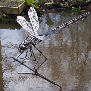 Metal Dragonfly Sculpture Stainless Steel Statue Outdoor Park Sculpture For Sale