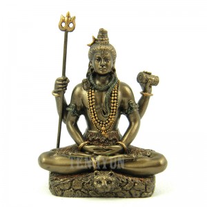 Indoor Decorative Bronze Shiva Statue Cast Temple Hindu God Sculpture For Sale