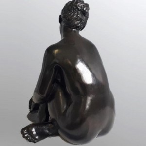 Custom Famous Life Size Bronze Nude Lady Statue Home Decorative Sitting Woman Naked Sculpture