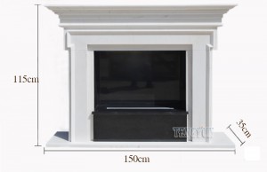 Cheap Fireplace Surround Mantel China Marble Modern Simple Western White Marble Fireplaces For Sale