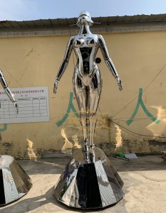 Garden Outdoor Decor Hajime Sorayama Design Stainless Steel Robot Statue