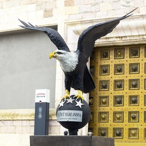 Outside decoration American eagle sculpture bronze eagle