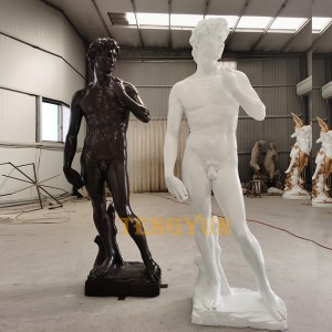 Life Size Famous David Sculpture White Marble David Statue