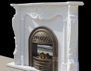 Home Decoration Cultured Marble Fireplace & Cheap Stone Fireplace Surrounds& Marble Fireplace Mantel