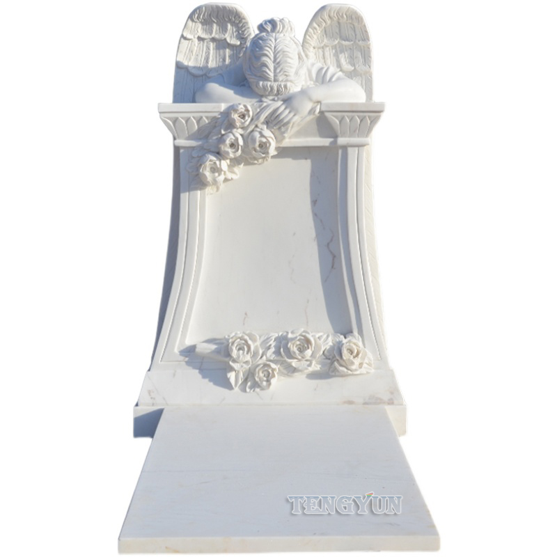 Famous Cemetery Weeping Sad Angel Marble Statue Tombstone Stone Kneeling Gravestone For Grave Featured Image