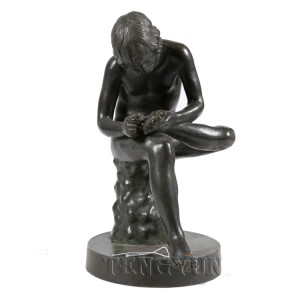 Famous Copper Spinario Sculpture Nude Boy Pulling A Thorn From His Foot Bronze Statue