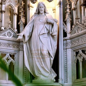 Life size Father statue marble Jesus statue