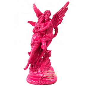 On Sale Life Size Cupid and Psyche Statue Gaden Decoration Imitation Sandstone Color Fiberglass Sculpture