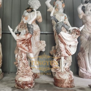 Home Decorative Pair Of Beautiful Dancing Girl Small Statue For Sale
