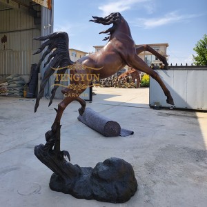 Outdoor Decorative Bronze Arabian Horse Sculpture For Sale