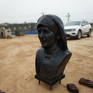 Bronze Human portrait bust statue