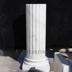 New Delivery for Beautiful Marble Pillar Hand Carved Columns Marble Indoor Decorative Marble Column
