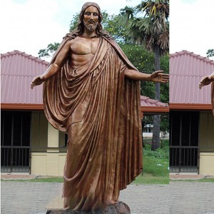 Bronze Jesus Christ blessing statue