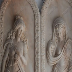 Large Stone Relief Marble Wall Relief With Figure Carvings