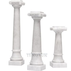 OEM/ODM Supplier Decorative Stone Pillar Designs for Home Marble Stone Gate Pillar Design