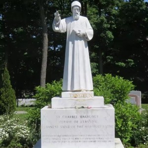 Life Size Marble Statue Of St Charble Religious Church Sculpture For Sale