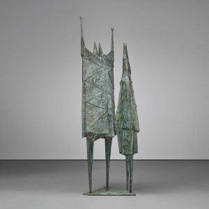 Famous Modern Abstract Lynn Chadwick Teddy Boy And Teddy Girl Bronze Sculpture