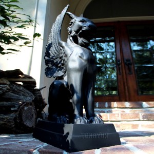 Pair Of Life Size Doors Griffin Ga Outdoor Gargoyle Statues Bronze Ghost Decorations