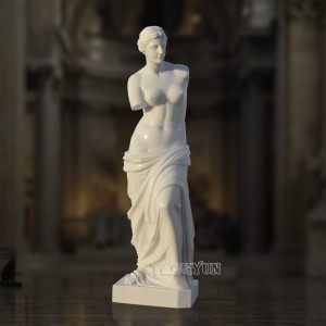 Natural White Marble Custom Venus De Milos Statue Famous Roman Mythological Figure Sculpture