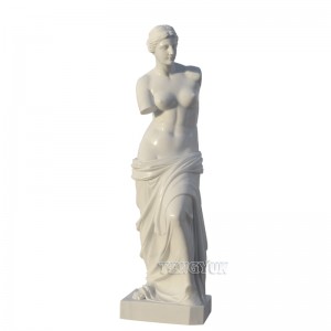 Natural White Marble Custom Venus De Milos Statue Famous Roman Mythological Figure Sculpture