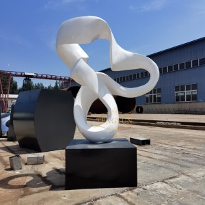Modern Art Outdoor Decorative Abstract Stainless Steel Sculpture For Sale