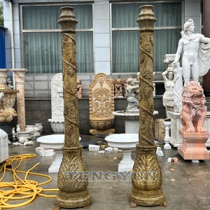 Outdoor Garden Decorative Granite Pillars Stone Columns For Sale